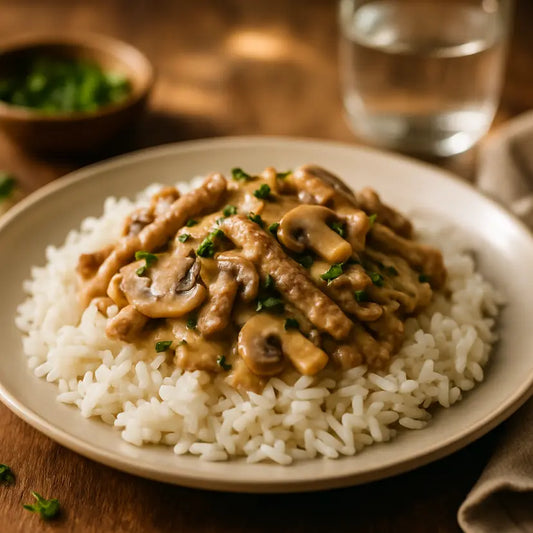 04 June - Creamy Beef Stroganoff